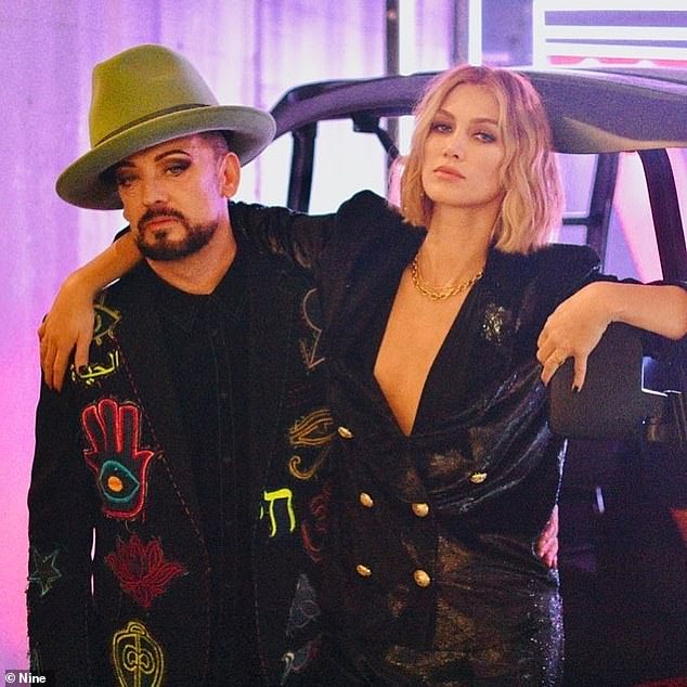 Delta Goodrem reveals her clothing on