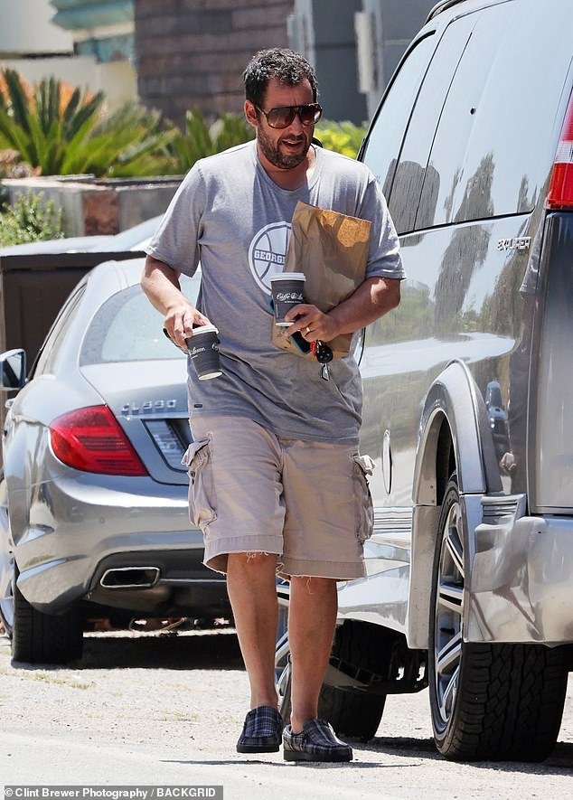 Adam Sandler Keeps His Fashion Sense As Casual As Ever During Run For Food And Coffee For Two Readsector