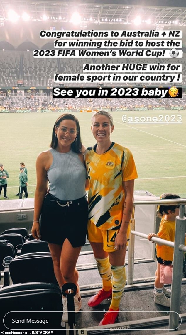 Alanna Kennedys Girlfriend Sophie Cachia Congratulates The Matildas For 2023 Womens World Cup