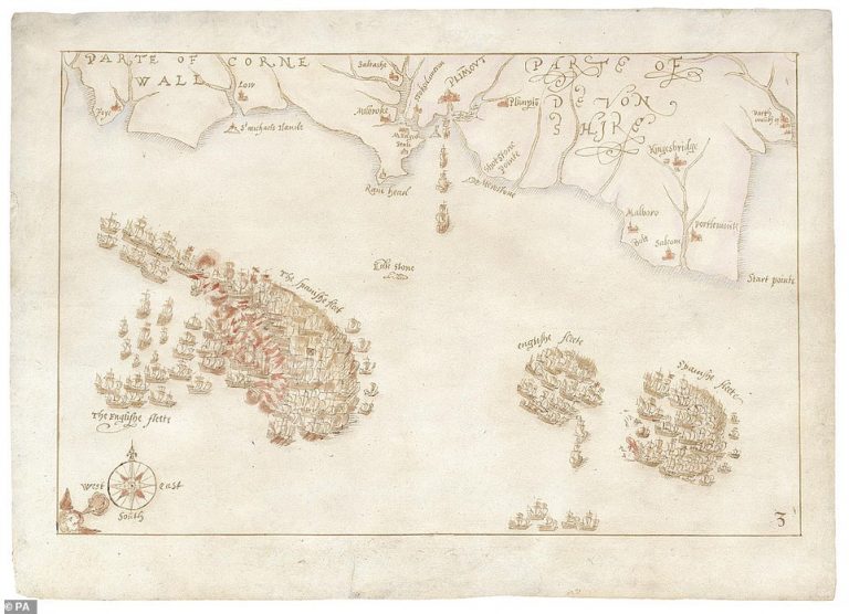 10 Maps Charting Spanish Armada s 1588 Defeat Blocked From Leaving 