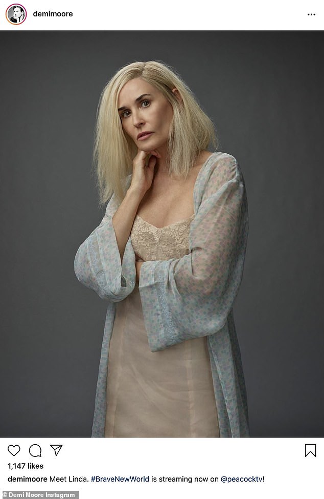 Demi Moore goes blonde as Linda in Peacock’s Brave New