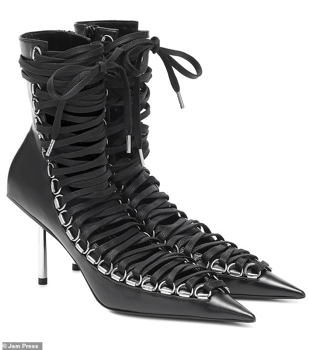 balenciaga pointy boots