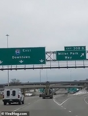 wisconsin truck overpass wisconsin truck overpass