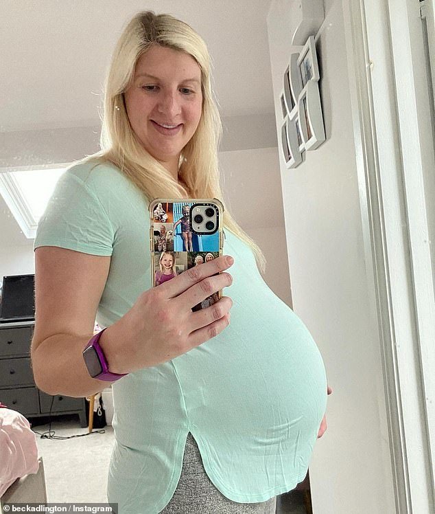 Pregnant Rebecca Adlington displayed her blossoming bump on Instagram ...