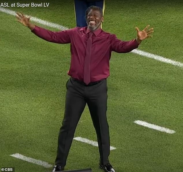 Deaf rapper's ASL national anthem performance at the Super Bowl goes
