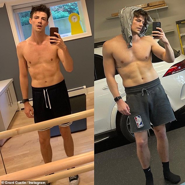 The Flash Star Grant Gustin Showcases Buff Body Transformation In Before And After Photos Readsector