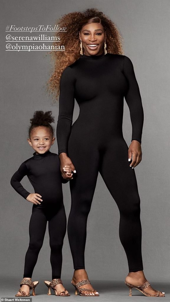 Serena Williams and daughter Olympia wear matching outfits as they star