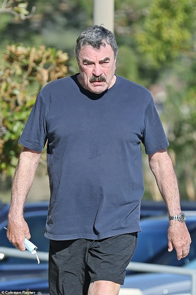 Tom Selleck is spotted out for the first time during the pandemic